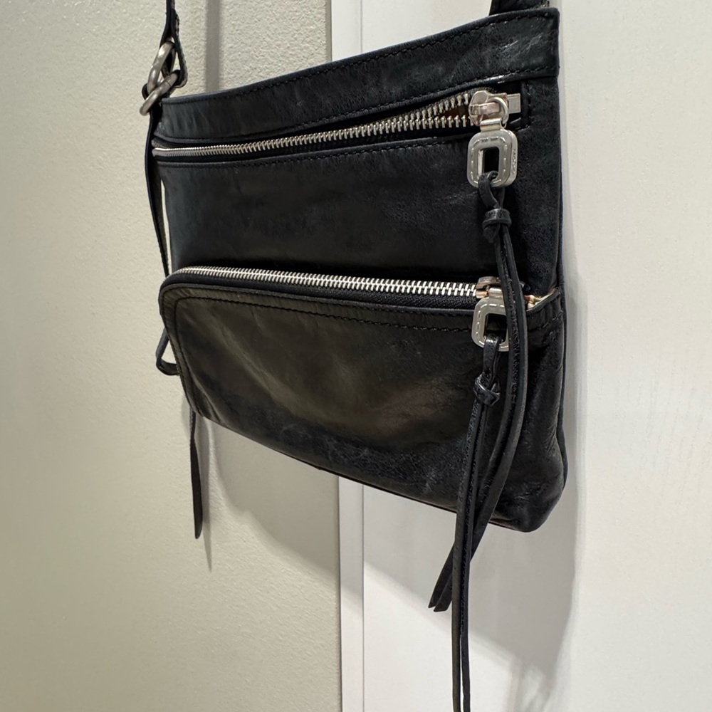 HOBO beautiful black leather Crossbody Bag